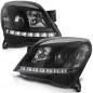 Preview: Scheinwerfer LED Tagfahrlicht Optik für Opel Astra H Bj. 04-09 Schwarz